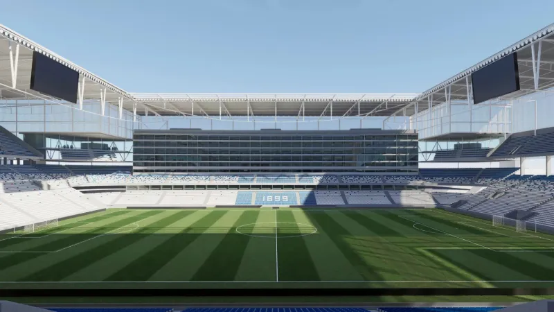 Render de la nueva configuración proyectada para el Gran Parque Central