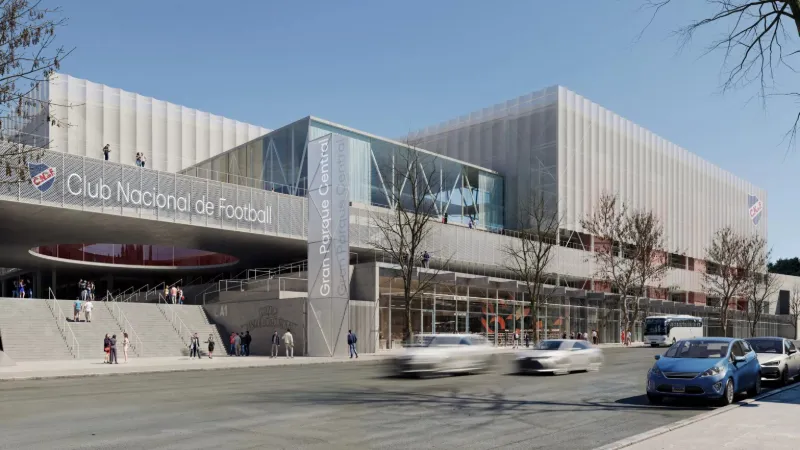 Render de la fachada prevista para el nuevo complejo