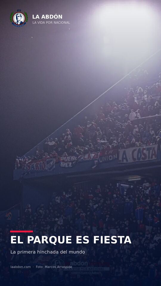 Wallpaper de La Abdón con una tribuna de Nacional iluminada