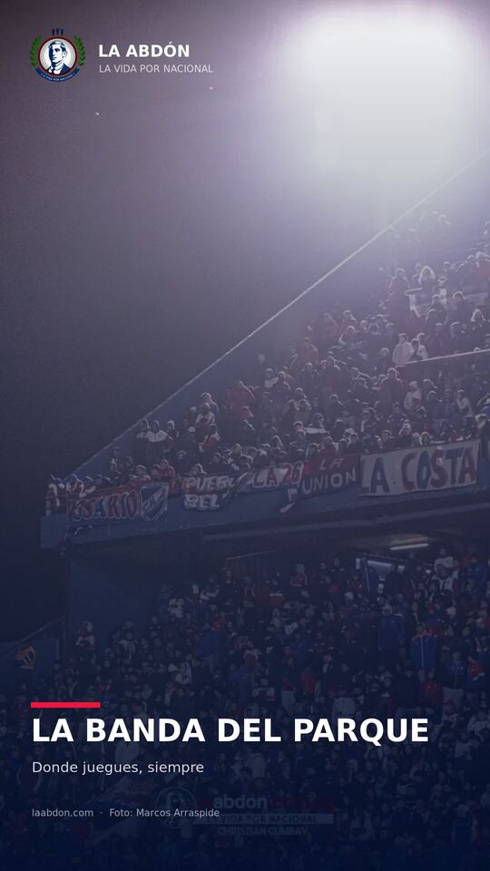 Wallpaper de La Abdón con la hinchada de Nacional en la tribuna